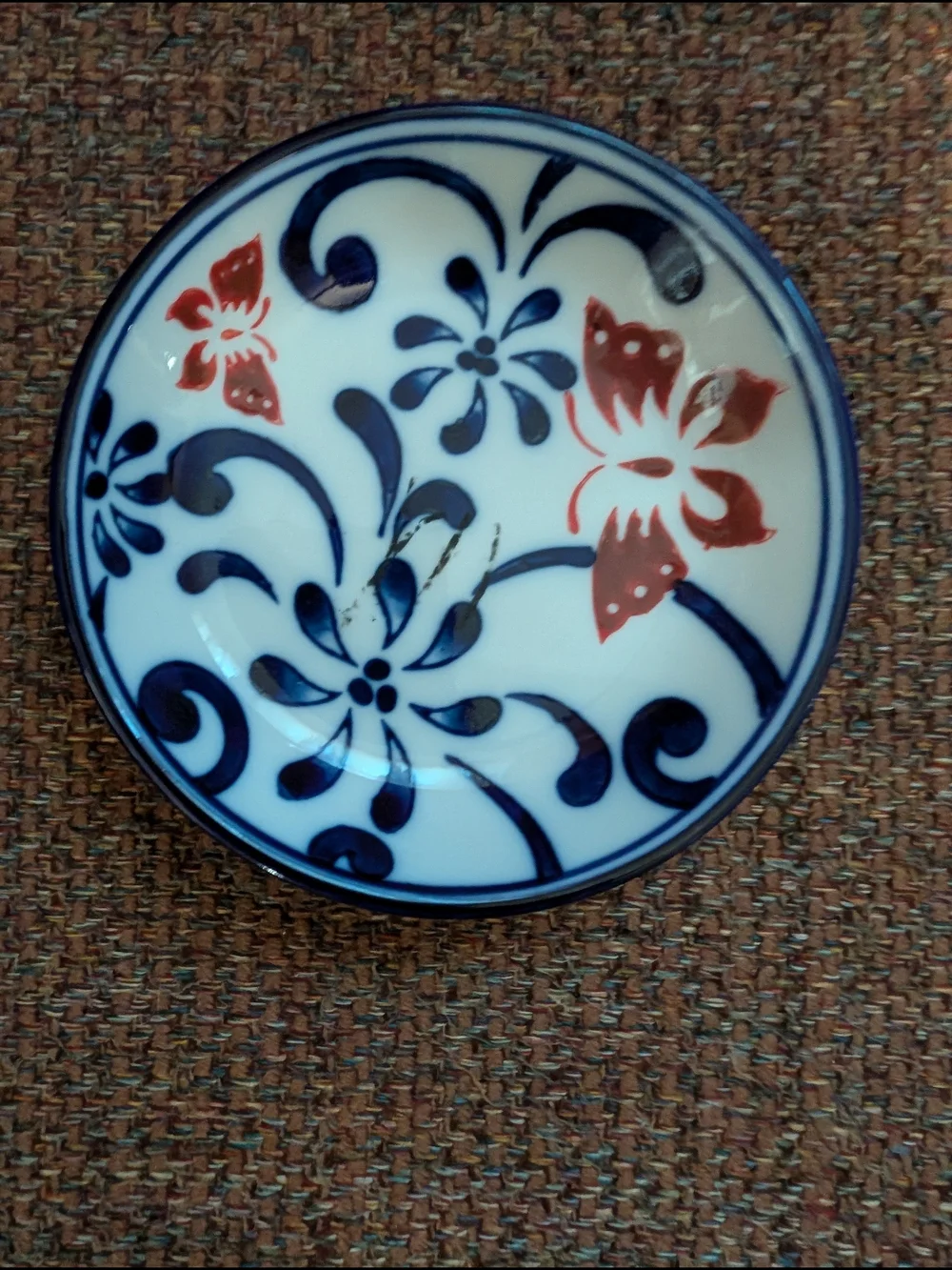 Pier 1 Imports Butterfly Blossom Rice Bowl & Snack Tray Or Trinket Dishes -New